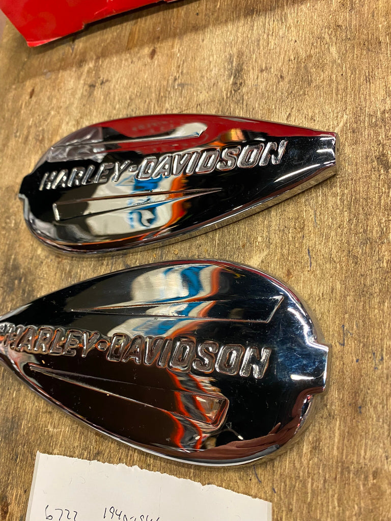 Knucklehead Emblems Original Gas Tank Emblems 1940-1946 Knucklehead UL Flathead Factory Re ...