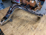 2 into 1 Custom Exhaust Pipe Dumper Harley Softail Chopper Dyna Chrome 1986^