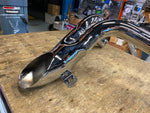 2 into 1 Custom Exhaust Pipe Dumper Harley Softail Chopper Dyna Chrome 1986^