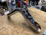 2 into 1 Custom Exhaust Pipe Dumper Harley Softail Chopper Dyna Chrome 1986^