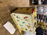 Vtg 50's Teenager School time Lunchbox Cheerleader Dance Football sports Basebal