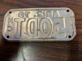 VTG 1973 State of Arizona Motorcycle License Plate 50DT Original