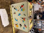 Vtg 50's Teenager School time Lunchbox Cheerleader Dance Football sports Basebal