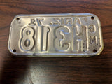 VTG 1971 State of Arizona Motorcycle License Plate H318 Original