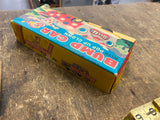 Vtg NOS Wakasuto Boeki Bump Car Japan Pop Up Clown Friction Toy Tin New in Box!