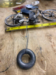 Vtg Tin Bicycle rider Balance tight Wire Toy groucho 1920s antique 8" Litho Rare