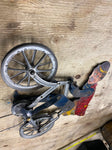 Vtg Tin Bicycle rider Balance tight Wire Toy groucho 1920s antique 8" Litho Rare