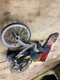 Vtg Tin Bicycle rider Balance tight Wire Toy groucho 1920s antique 8" Litho Rare