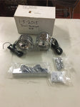 Dual chrome Headlights headlamp 4" kit Softail Wide Glide Dyna Harley P/N 27913