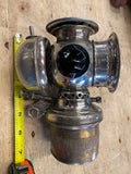 Vtg badger brass 1900 Carbide Head lamp Harley Hendee Henderson Pope thor Jewels
