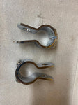 3 Piece Clamps Harley Honda Highway pegs motorcycle Crash Bar 1 1/4 Touring FLH