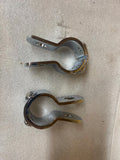 3 Piece Clamps Harley Honda Highway pegs motorcycle Crash Bar 1 1/4 Touring FLH