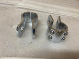 3 Piece Clamps Harley Honda Highway pegs motorcycle Crash Bar 1 1/4 Touring FLH
