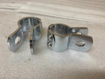3 Piece Clamps Harley Honda Highway pegs motorcycle Crash Bar 1 1/4 Touring FLH
