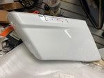 Left Pearl White Diamond Ice Saddlebag Stretched OEM Harley Factory FLH Bagger