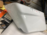 Left Pearl White Diamond Ice Saddlebag Stretched OEM Harley Factory FLH Bagger