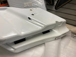 Right Pearl White Diamond Ice Saddlebag Stretched OEM Harley Factory FLH Bagger