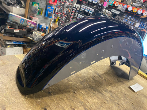 Front Fender Blue silver 2014^ Harley FLH Bagger Ultra Limited Road King NEW!