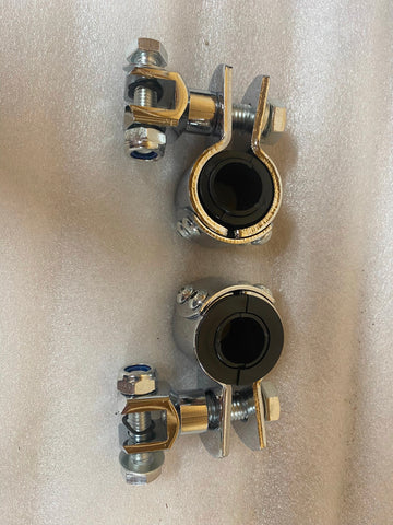 3 Piece Clamps Harley Honda Highway pegs motorcycle Crash Bar 1"- 1 1/4 Touring