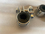 3 Piece Clamps Harley Honda Highway pegs motorcycle Crash Bar 1"- 1 1/4 Touring
