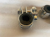 3 Piece Clamps Harley Honda Highway pegs motorcycle Crash Bar 1"- 1 1/4 Touring
