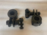 3 Piece Clamps Harley Honda Highway pegs motorcycle Crash Bar 1"- 1 1/4 Clevis