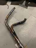 2 into 1 Evo Gilroy Indian Harley Softail Power Plus Chief Exhaust Pipe Header