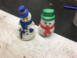 vintage Ceramic snowmen Christmas decoration holiday ornaments seasonal crafts!!