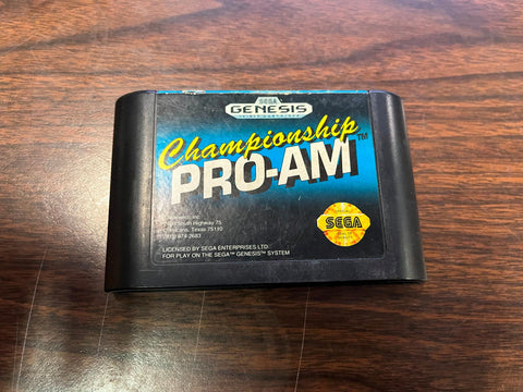Championship Pro-Am (Sega Genesis, 1992) AUTHENTIC CARTRIDGE ONLY