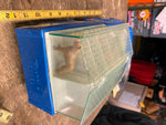 Vtg 1960's Buddy L Kennels Pickup Truck Tin Toy Blue Unrestored Complete Nice!