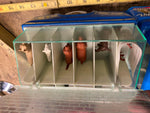 Vtg 1960's Buddy L Kennels Pickup Truck Tin Toy Blue Unrestored Complete Nice!