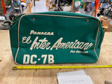 Vtg Panagra Pan Am flight Travel Bag Stewardess Pilot Air Plane Line Travel DC-7