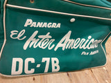 Vtg Panagra Pan Am flight Travel Bag Stewardess Pilot Air Plane Line Travel DC-7