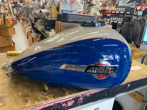 Billiard blue Gray Gas Tank FLHTK Limited Ultra Emblems Harley 2023 OEM Glide