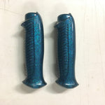 VTG Metalflake Blue Green Bicycle Handlebar Grips Banana Seat Bike 60's Custom