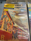 Vtg Comic Book Lot Classics Illustrated Robur Kidnapped Ox-Bow Little Savage Mas