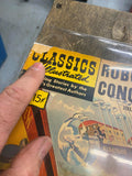 Vtg Comic Book Lot Classics Illustrated Robur Kidnapped Ox-Bow Little Savage Mas