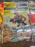 Vtg Comic Book Lot Classics Illustrated Robur Kidnapped Ox-Bow Little Savage Mas