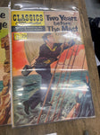 Vtg Comic Book Lot Classics Illustrated Robur Kidnapped Ox-Bow Little Savage Mas