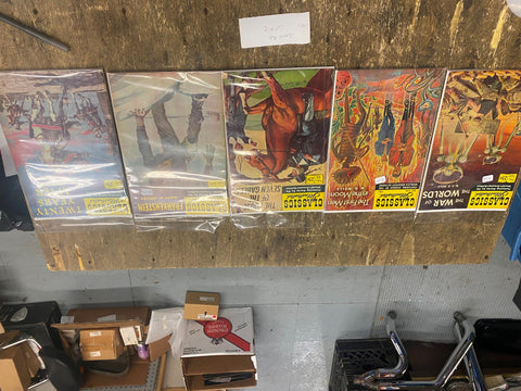 Vtg Comic Book Lot Classics Illustrated war worlds 7 gables Frankenstein 20 year