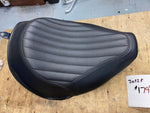 Harley OEM Tuck Roll ribbed Solo Seat 2011-2017 Softail Slim FLS FXS 52000031