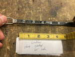Vtg LUFKIN RULE CO Challenge Leather 50ft Black Steel Tape Measure Carpenter Nic
