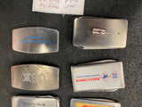 Vintage Lot Money Clip Pocket Knives USX Winchester Wells Fargo Olds Bryton Pgh!