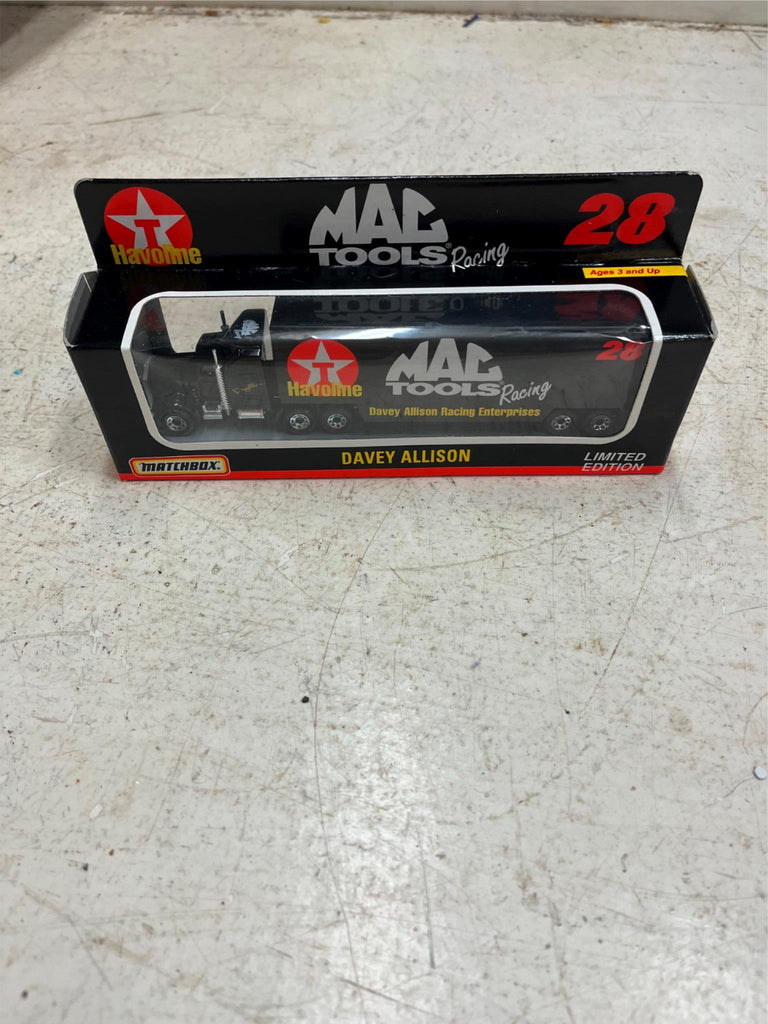 vtg 1993 Matchbox Davy Allison Mac Tools Racing limited edition transp ...