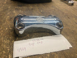 Chrome Handlebar Riser Top Clamp Harley FXDC Dyna Low Rider Indicator lights