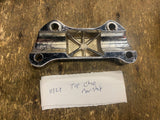 Chrome Handlebar Riser Top Clamp Harley Bar Shield Logo Heritage Softail Sportst