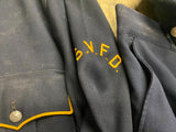 Vtg 1950's Fireman Dress Uniform Cap Hat Jacket Pant Springdale pa SVFD Clothing