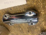 Chrome Handlebar Riser Top Clamp Harley Slim softail Heritage Fatboy 2009^ 1 1/4