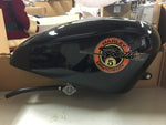 New take off Peanut Gas tank Harley-Davidson Motor Sportster 5 black/orange OEM