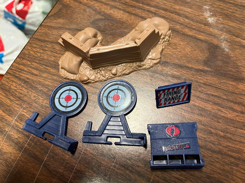 VTG 1985 Hasbro GI JOE Cobra Firing Range Rifle Parts Incomplete